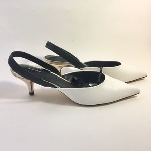 New! Zara Pointed Toe Slingback Shoes